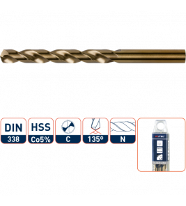 METAALBORENSET DIN338 HSS-CO 19-DLG ø1-10 IN CASSETTE