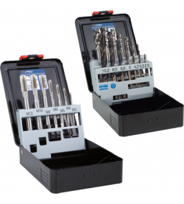 TAPPEN- EN BORENSET 'OPTI/101' BLINDE GATEN 7-DLG M3-M12 ABS CASSETTE