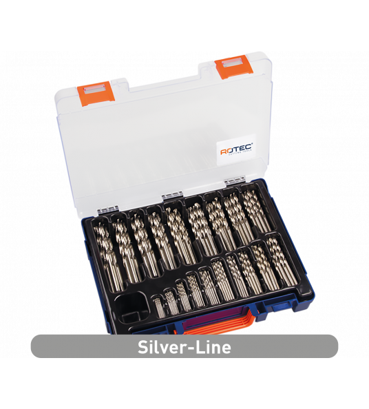 ROTEC SPIRAALBORENSET IN KOFFER DIN338 HSS-G 170 DELIG ø1-10