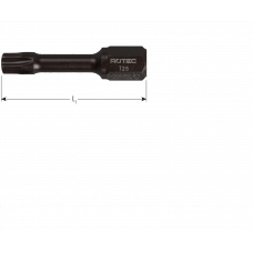 IMPACT SCHROEFBIT TX 25, L=30MM TBV SLAGSCHROEVENDRAAIER (2 STUKS)