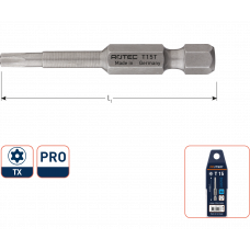 PRO KRACHTBIT T 15 L=50, E6.3,TAMPER-RESIST., BASIC (VPE 2)