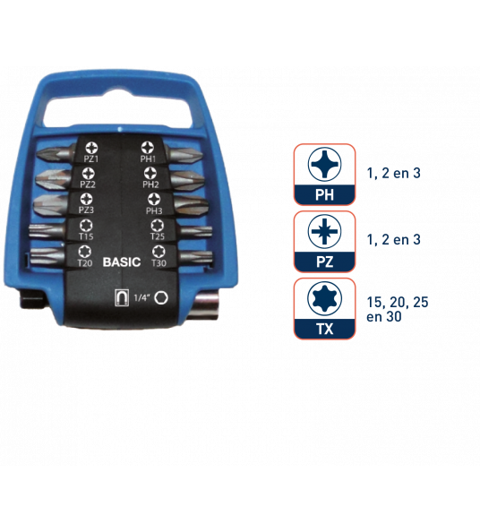 BIT-SET BASIC 11-DLG INCL. BITHOUDER