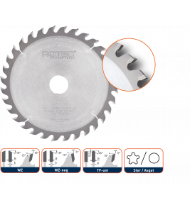 CIRKELZAAGBLAD VOOR HOUT/KUNSTSTOF ø160X2,2X20 Z=48 WZ