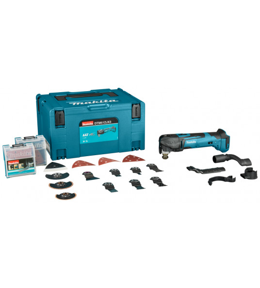 MAKITA 18 V MULTITOOL DTM51ZJX3 IN MBOX INCL ACCESSOIRES MAKITA 18 V MULTITOOL DTM51ZJX3 IN MBOX INCL ACCESSOIRES