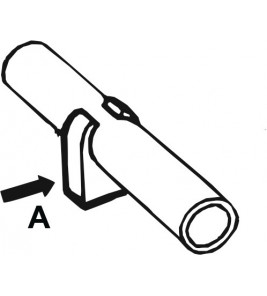 ENKELE CLIP KOPERBUIS 12MM (6ST)