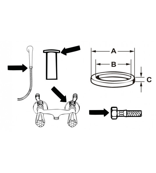 FIBER-RING 1/2" (5 STUKS)