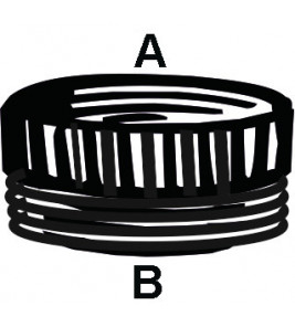 VERLOOPSTUK MESSING VERCHROOMD VM M22X3/4"