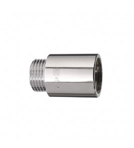 VERLENGSTUK MESSING VERCHROOMD 1/2"X20MM