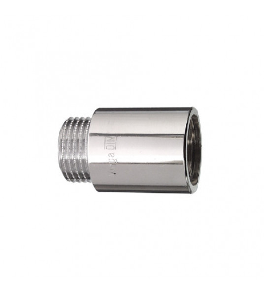 VERLENGSTUK MESSING VERCHROOMD 1/2"X30MM