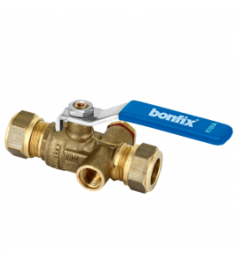 BONFIX 824910 KNEL KOGELSTOPKRAAN 15X15MM MET AFTAP