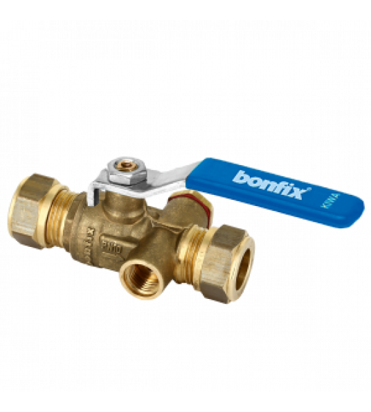 BONFIX 824910 KNEL KOGELSTOPKRAAN 15X15MM MET AFTAP