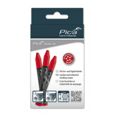 PICA 12ST 590/40 MARKEERKRIJT PRO 12X120MM ROOD