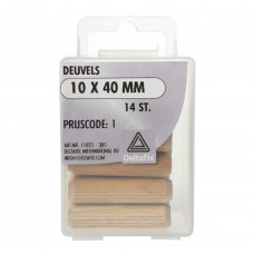 DEUVEL HOUT 10 X 40 MM 14ST