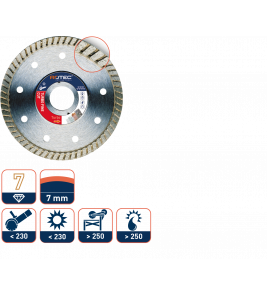 DIAMANTZAAGBLAD 'TECHNO TURBO TEGELS/KERAMIEK ø125X1,4