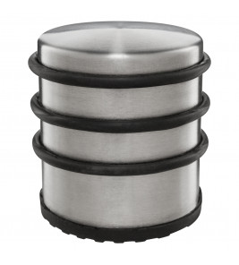 DEURSTOPPER ZONDER MONTAGE: 1,15 KG RVS LOOK 6.5CM X 7 CM