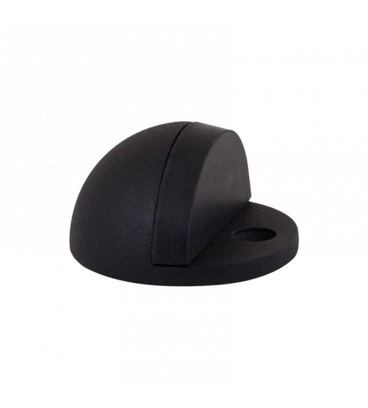 GPF8721.61 ZWART DEURSTOPPER ROND 25X44 MM