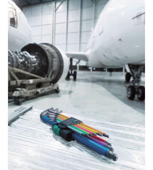 950/9 HEX-PLUS MULTICOLOUR HF 1 STIFTSLEUTELSET, METRISCH, BLACKLASER,