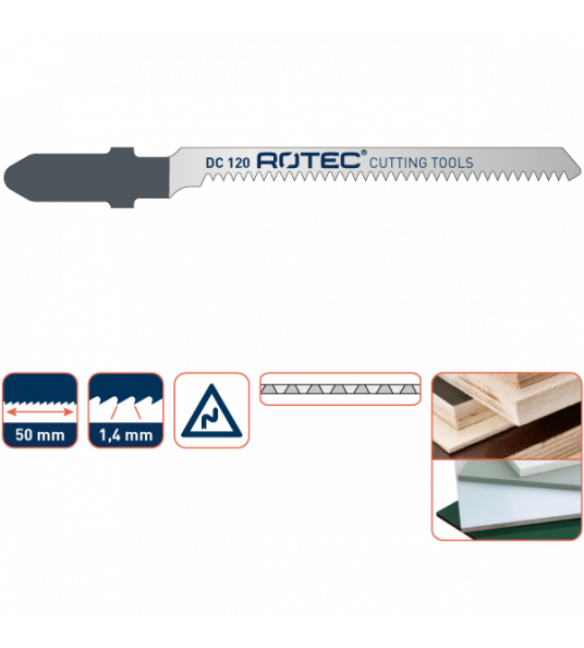 DECOUPEERZAAGBLAD DC120 HOUT/BOCHTEN FIJN (5 STUKS)