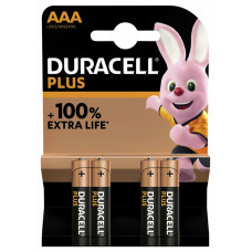 DURACELL ALKALINE PLUS 100 AAA 4ST