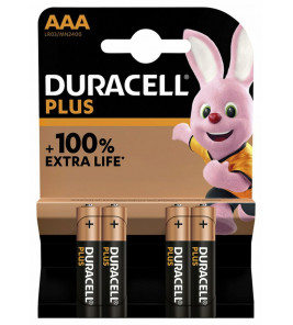 DURACELL ALKALINE PLUS 100 AAA 4ST