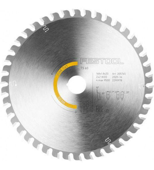 CIRKELZAAGBLAD HOUT HW 168X1,8X20 WD 42TANDS CIRKELZAAGBLAD HOUT HW 168X1,8X20 WD 42TANDS