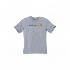 CARHARTT CORE LOGO T-SHIRT S/S HEATHER GREY S