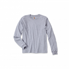 CARHARTT SLEEVE LOGO T-SHIRT L/S HEATHER GREY S