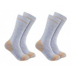 CARHARTT COTTON BLEND STEEL TOE BOOT SOCK 2 PACK GREY XL (46 T/M 48)