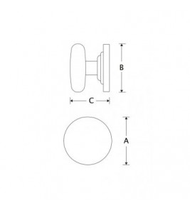 MEUBELKNOP ELEGANT 45MM MMZ