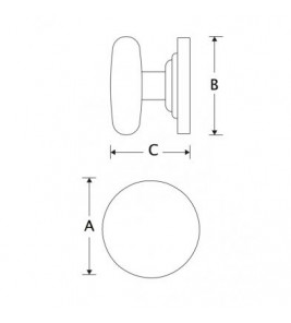 MEUBELKNOP ELEGANT 35MM MMNO