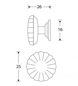 MEUBELKNOP NOUVEAU 30MM MGG