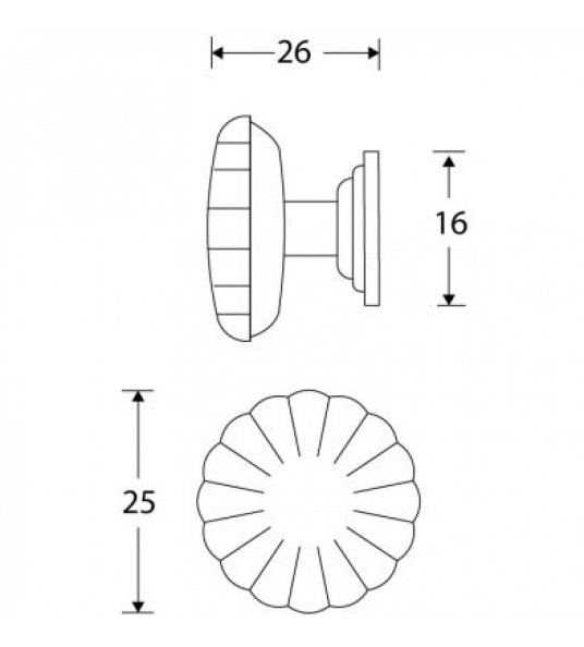 MEUBELKNOP NOUVEAU 30MM MGG