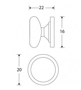 MEUBELKNOP GALICIA 25MM MMNO