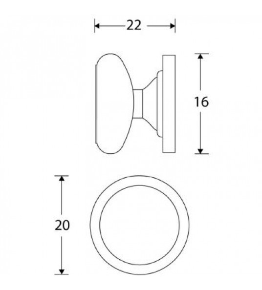MEUBELKNOP GALICIA 25MM MMNO MEUBELKNOP GALICIA 25MM MMNO