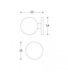 MEUBELKNOP KOGEL 25MM MGG