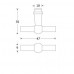 MEUBELKNOP CHEMIN DE FER 47X9MM MMNO