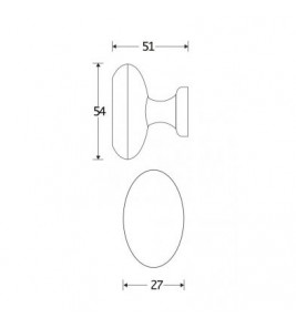 MEUBELKNOP EI 53X27MM CHARMEHOUT