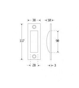 SCHUIFDEURKOM ELEGANT MMZ