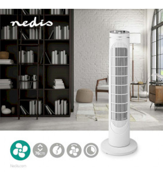 TORENVENTILATOR | HOOGTE: 760 MM | 3 SNELHEDEN | ZWENKFUNCTIE | 45 W |