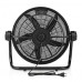 XL VLOERVENTILATOR | 50 CM DIAMETER | 3 SNELHEDEN | ZWART