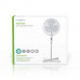 STAANDE VENTILATOR | DIAMETER: 400 MM | 3 SNELHEDEN | ZWENKFUNCTIE | 45 W | VERSTELBARE HOOGTE | WIT