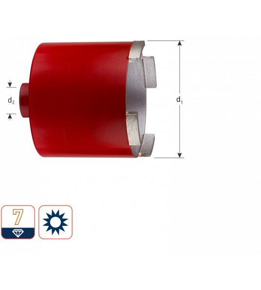 DIAMANTDOZENBOOR 'PREMIUM', M16, ø82X60 ACHTERSLEUVEN