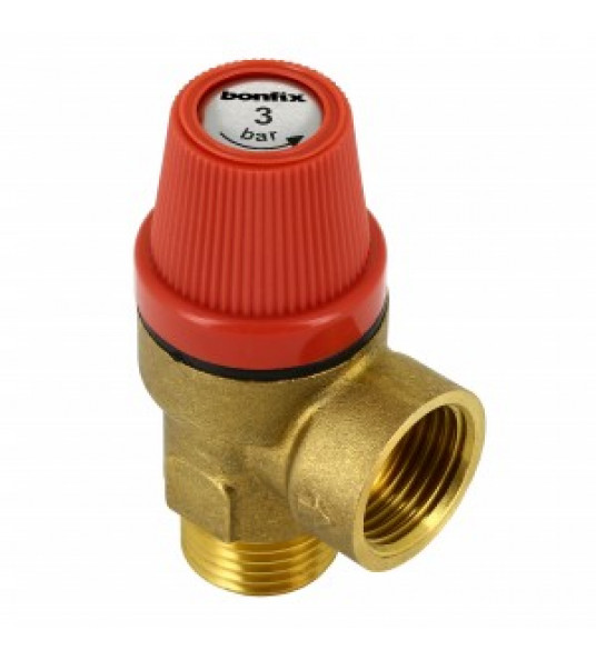 BONFIX OVERSTORTVENTIEL 1/2" BUITENDRAAD X 1/2" BINNENDRAAD