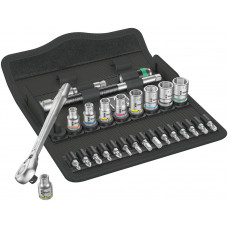 WERA 8100 SA 8 ZYKLOP METAL-RATELSET, OMSCHAKELPAL, 1/4"-AANDRIJVING 28 DLG