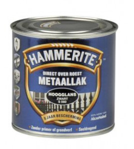 HAMMERITE HOOGGLANS ZWART S060 250ML
