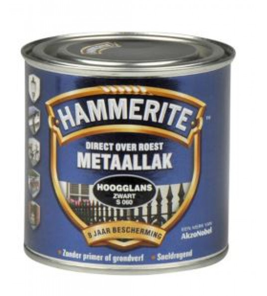 HAMMERITE HOOGGLANS ZWART S060 250ML