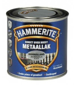 HAMMERITE HOOGGLANS ZILVERGRIJS S015 250ML