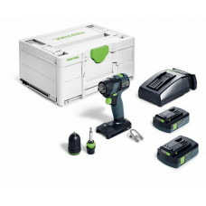 FESTOOL ACCU-SCHROEFBOORMACHINE TXS 18 C3,0-PLUS (MET 2 ACCU'S EN LADER)