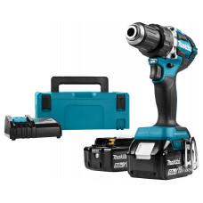 MAKITA 18 V BOOR-/SCHROEFMACHINE DDF484RTJ + 2 X ACCU 18.0V 5.0A + LADER OP=OP