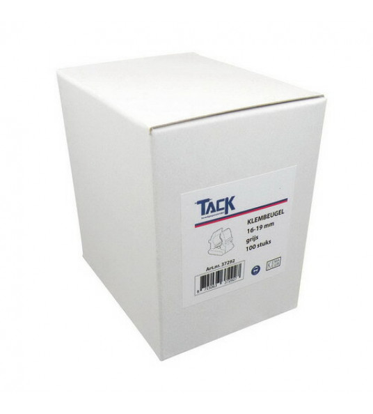 TACK KLEMBEUGEL KOPPELBAAR 16-19 GRIJS (100 STUKS)